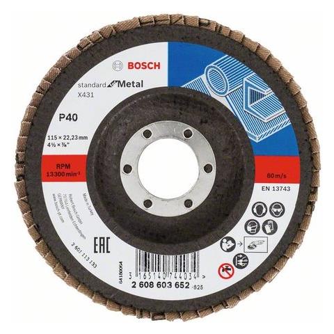 Disco Lamellare X431 Per Smerigliatrici Angolari D. 115 Mm X 22,23 Mm 40 Gr Standard For Metal - Foto 1