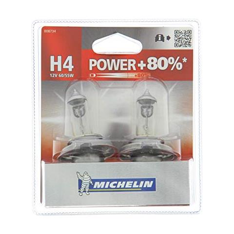 Michelin 8734 Lampada Auto Power + 80% 2 H4 12 V 60/55 W - Foto 1