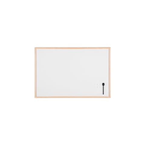 Lavagna Bianca Magnetica 60x90cm Cornice Legno Starline - Foto 1