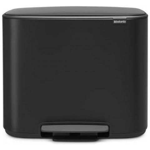 Pattumiera A Pedale 36l Nero Opaco - 121463 - Foto 1