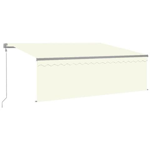 Tenda Automatica con Parasole LED e Sensore Vento 4x3 m Crema - Foto 1