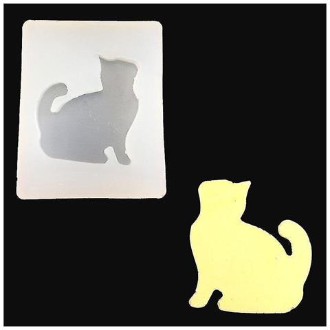 SLD Stampo Per Colla A Goccia Di Gattino Simpatica - Decorazione Della Cate Masse Della Capio - 2 Pezzi