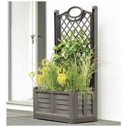 Fioriera Separé con Spalliera Colore Cappuccino - Foto 3