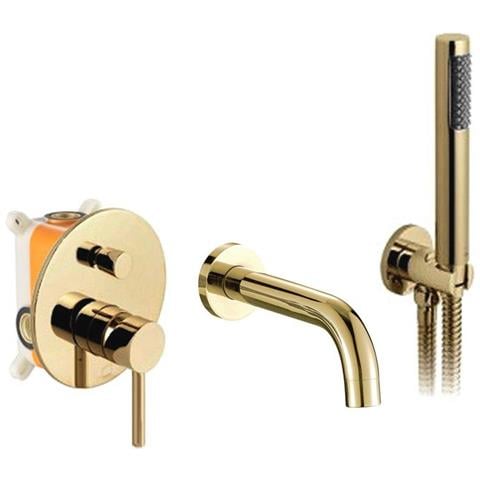 Rubinetto Da Vasca Da Incasso Lungo L. Gold + Box - Foto 1