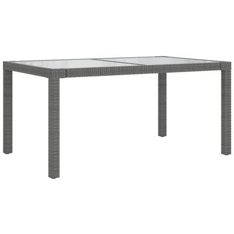 Set Da Pranzo Da Giardino 5 Pz Con Cuscini In Polyrattan Grigio - Foto 2