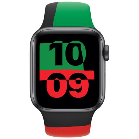 MUQ53ZM /A accessorio indossabile intelligente Band Nero, Verde, Rosso Fluoroelastomero - Foto 3