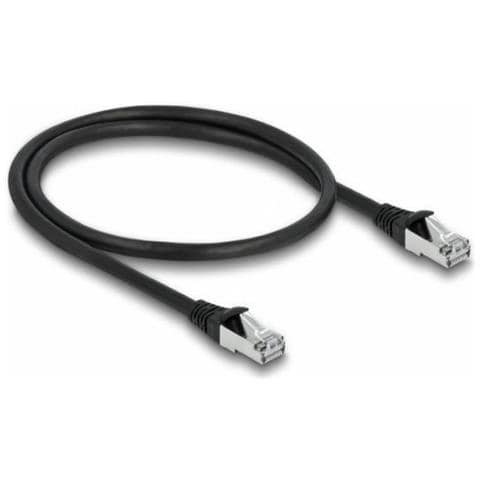 Cavo Di Rete Rj45 Cat. 6a S /ftp Pur Da Esterno 0,5 M Nero - Foto 1