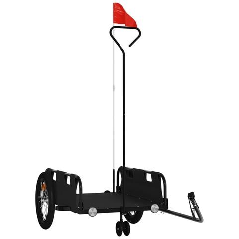 Rimorchio Da Bici Nero Oxford E Ferro - Foto 1