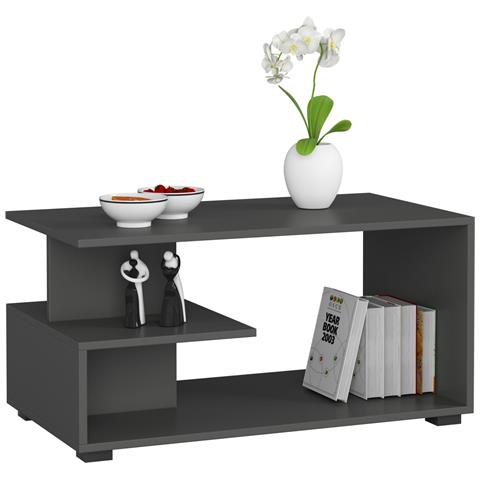 Tavolino da caff? PIN, 90x51x45 cm, Colore Grigio Grafite - Foto 1