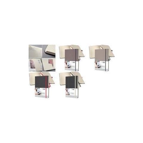 Notizbuch Conceptum Design Casual, Din A4, Grau /rot Dot-liniatur (punktkariert), Hardvover In Echtleder-optik, - 1 Stck (co694) - Foto 1