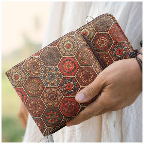 Borsello Sughero, Collezione Corkinspire Tre Chiusure A Zip - Foto 2