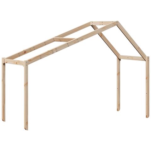 Tetto Per Letto Bambini 213x85,5x144,5cm Legno Massello Di Pino - Foto 2