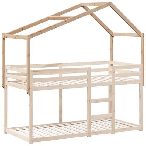 Tetto Per Letto Bambini 213x85,5x144,5cm Legno Massello Di Pino - Foto 3