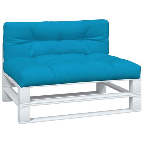 Cuscini Per Pallet 2 Pz Blu In Tessuto - Foto 3