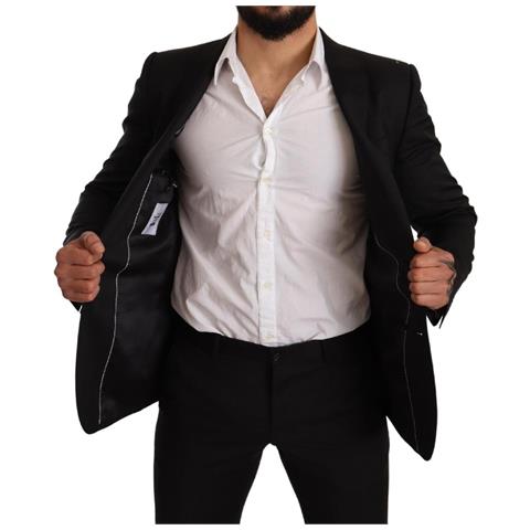 Abito 2 Pezzi Martini Slim Fit A Quadri Neri - It44 - Xs - Foto 5