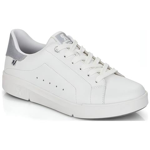 White Casual Closed Sport Shoe Sneakers Pelle Scarpe Donna Bianco Eu 37, 41902-80 - Foto 2