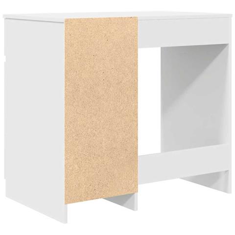 Scrivania Bianca 86x49x76 cm in Legno Multistrato - Foto 2