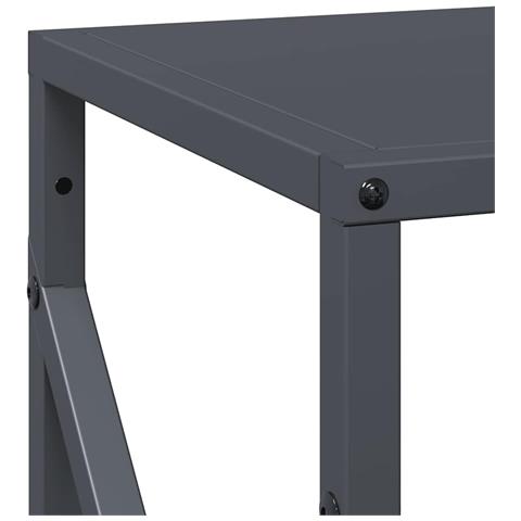 Rastrelliera per Legna da Ardere Antracite 34x25x100 cm - Foto 10