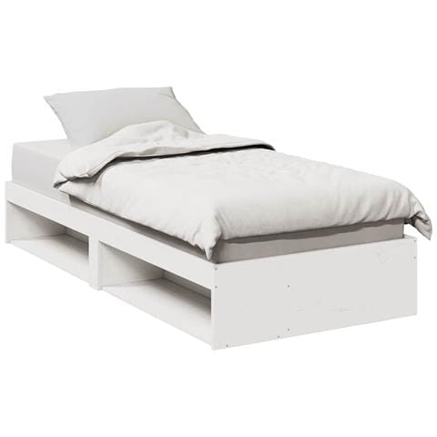 Dormeuse Senza Materasso Bianco 75x190 Cm In Legno Di Pino - Foto 1