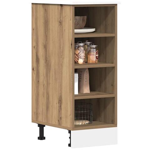 Armadio Inferiore “Riga” Rovere Artigianale 30x44,5x81,5 cm - Foto 9