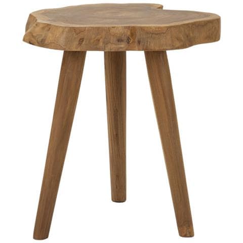 Sgabello Basso Natura 11 - Marrone - Legno - 38x38x45 Cm - Foto 1