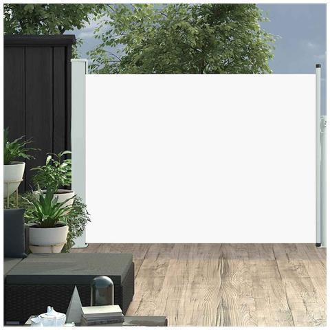 Lusso Casadino -  Tenda Laterale Retrattile Per Patio 120x500 Cm Crema - Foto 8