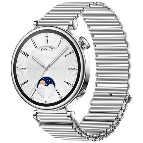 Cinturino Per Orologio In Acciaio Inossidabile Da 18 Mm Per Serie Huawei Gt5 Silver - Foto 1