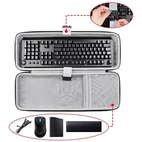 Custodia Per Tastiera Per 60/65 Tasti - Grigio - Piccola - Foto 1