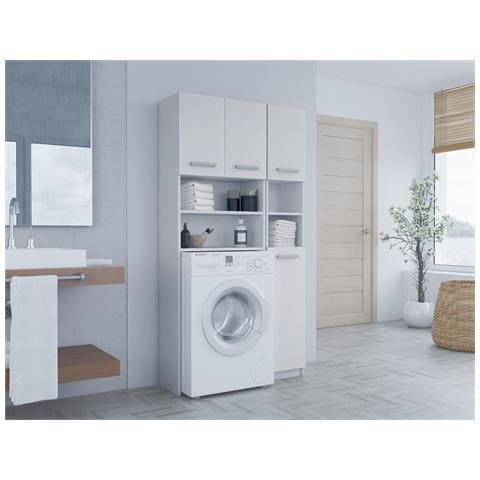 ZESTAW MARPOL BIEL armadietto di conservazione per bagno Bianco - Foto 5