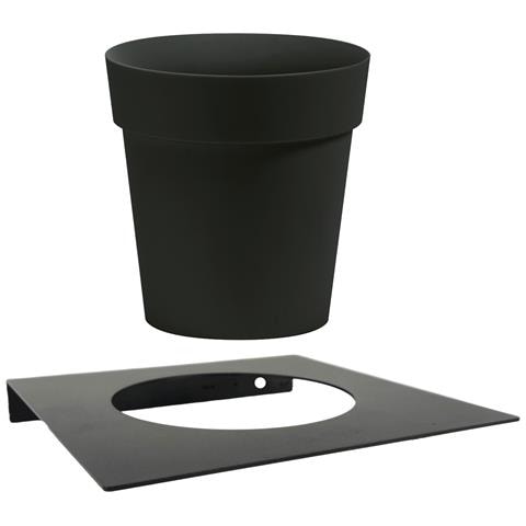 Porta Vasi Da Muro In Metallo Con Vaso - Foto 1