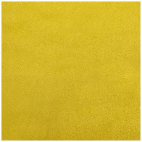 Set di Divani 3 pz con Cuscini e Rinforzi Giallo in Velluto - Foto 9