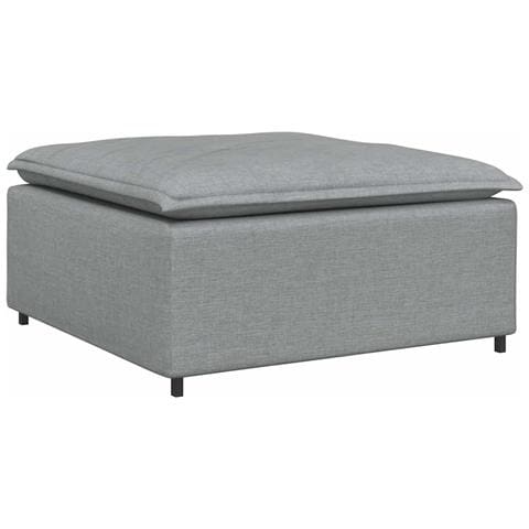Modulo Poggiapiedi Divano Modulare Grigio Chiaro 100x100x48 cm - Foto 1