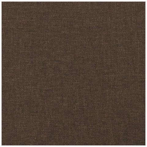 Giroletto a Molle con Materasso Marrone Scuro 140x200cm Tessuto - Foto 9