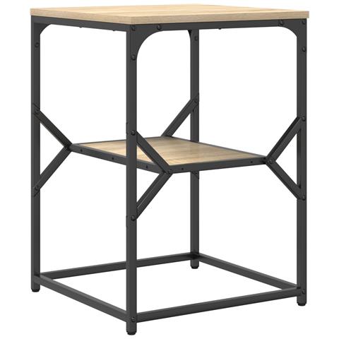 Tavolo laterale  in rovere Sonoma 41x40x60 cm in legno stratificato - Foto 1