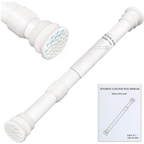 Xiqiyy Barra Di Trazione Regolabile Senza Foratura Bianca 46-68 Cm - Foto 1