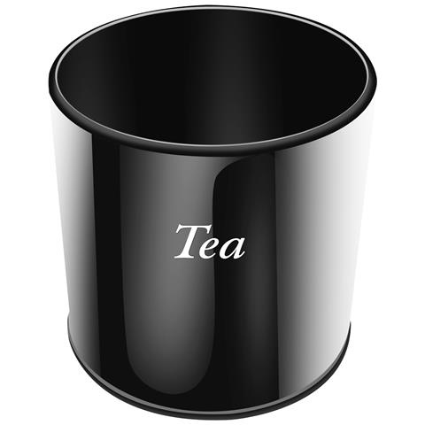 Insieme 3 Scatole In Acciaio Inox Con Coperchio In Bambù Per Caffè, Zucchero E Tè, Noir / Marron - Foto 2