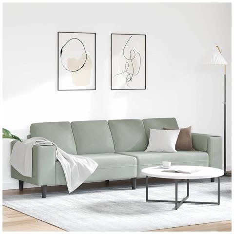 Set di divani Grigio chiaro Velluto - Foto 2