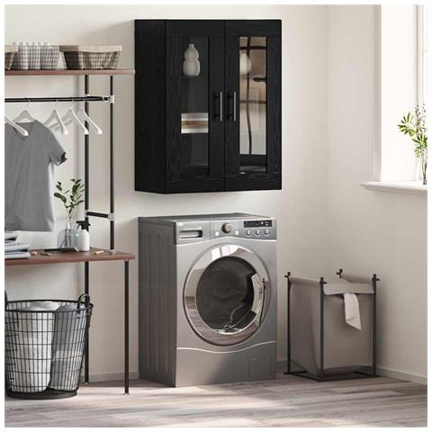 Pensile Rovere nero 69.5 x 34 x 90 cm Legno multistrato - Foto 2