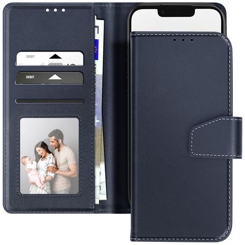 Custodia A Portafoglio Per Iphone 16 In Pelle Premium Con Funzione Stand - Foto 5