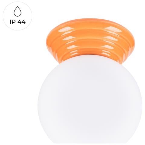 Lampada Da Soffitto Zori Arancione Ip44 Sl. 1899 - Minimalist Lampada A Soffitto Arancia 12x12x16 Cm - Foto 1