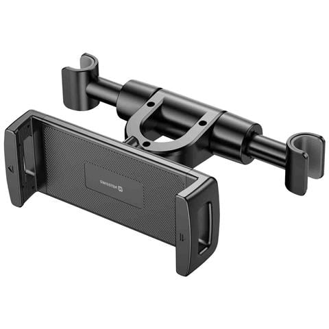 Supporto Auto Con Poggiatesta Per Smartphone E Tablet Da 12 A 25.5cm, Nero - Foto 1