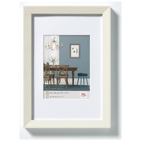 Fiorito Struttura In Legno 24x30 Cm, Bianco - Foto 1