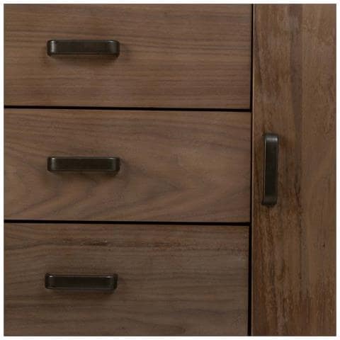 Credenza In Legno E Metallo Nero 145x47x76,5h Cm - Foto 8