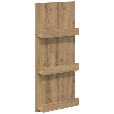 Scaffale per riviste Rovere artigianale 43 x 11 x 102 cm - Foto 1