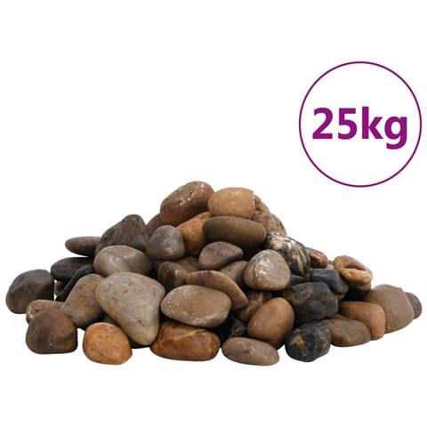 Ciottoli Levigati 25 kg Colore Misto 2-5 cm - Foto 1