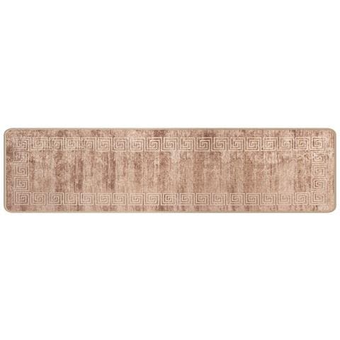 Runner Tappeto MARSA Bianco 50 x 250 cm Poliestere e PVC - Foto 1