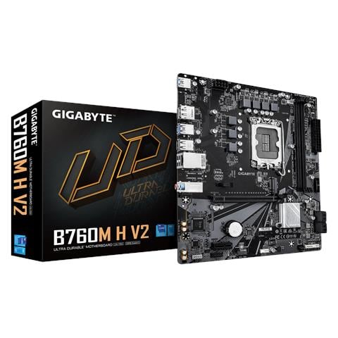 B760M H V2 Scheda Madre - Supporta CPU Intel Core di 14ª generazione, VRM digitale a 5+1+1 fasi, fino a 8000MHz DDR5 (O.C.), 1xPCIe 4.0 M. 2, LAN 1GbE, USB 3.2 Gen1 - Foto 1