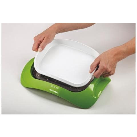 Griglia da Tavolo portatile Cuokì con Piastra in Ceramica Potenza 700 Watt Colore Arancione - Foto 9