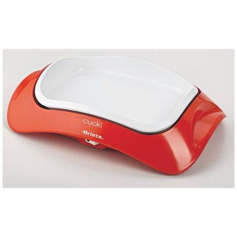 Griglia da Tavolo portatile Cuokì con Piastra in Ceramica Potenza 700 Watt Colore Arancione - Foto 1
