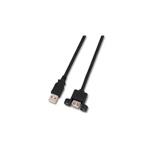 ICOC U-AB-010-PNL - Cavo USB 2.0 A Maschio / A Femmina da Pannello 1 m - Foto 1